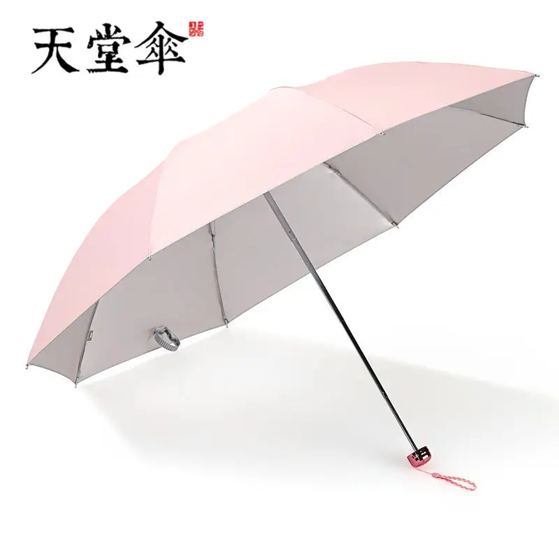 Paradise Pink Floral 3-Fold Sun Umbrella