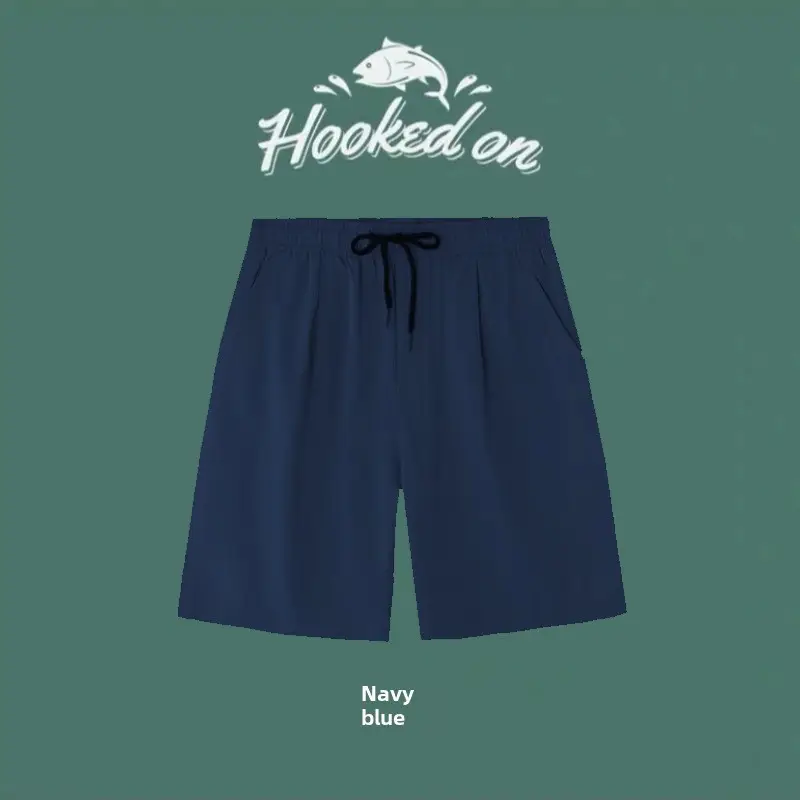 Men's Grey Ice Silk Sports Shorts Large - Image 42