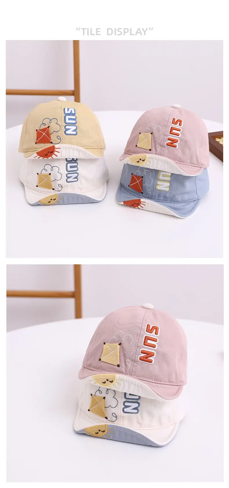 Cotton Cartoon Sun Cap for Baby Spring Autumn — feature 7