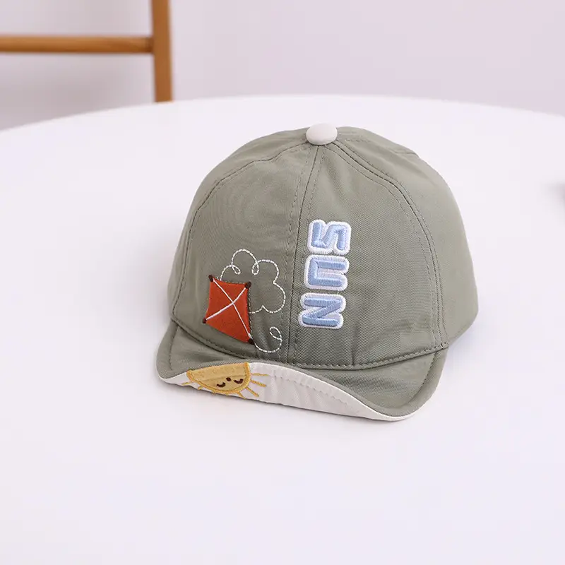 Cotton Cartoon Sun Cap for Baby Spring Autumn - Image 3