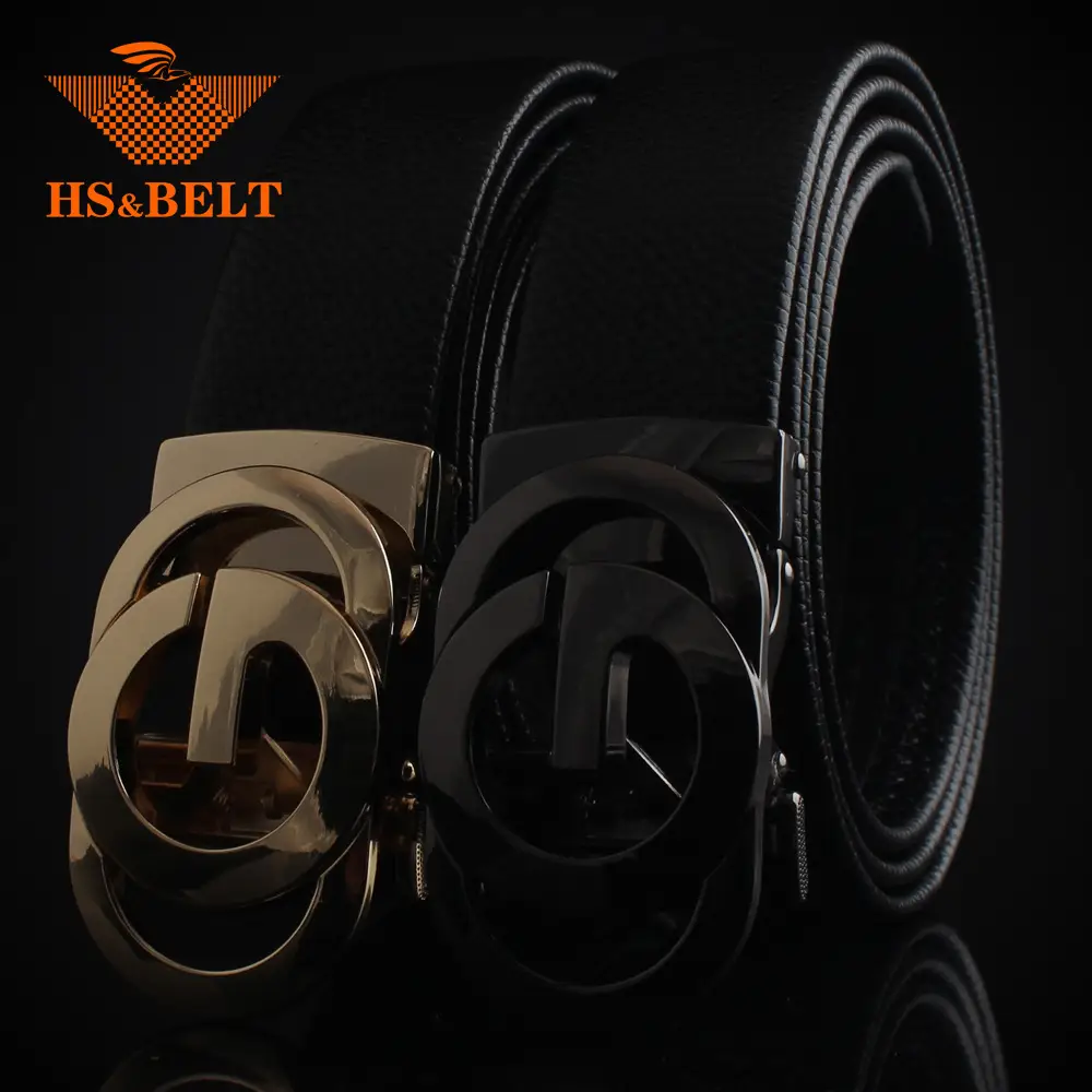 Hongsheng Men's Genuine Leather Belt with Hollow Letter Buckle β feature 11