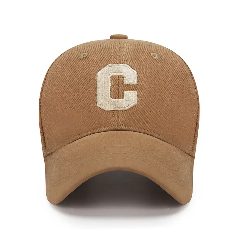 Men's C Letter Cap Beige Spring Autumn - Image 6