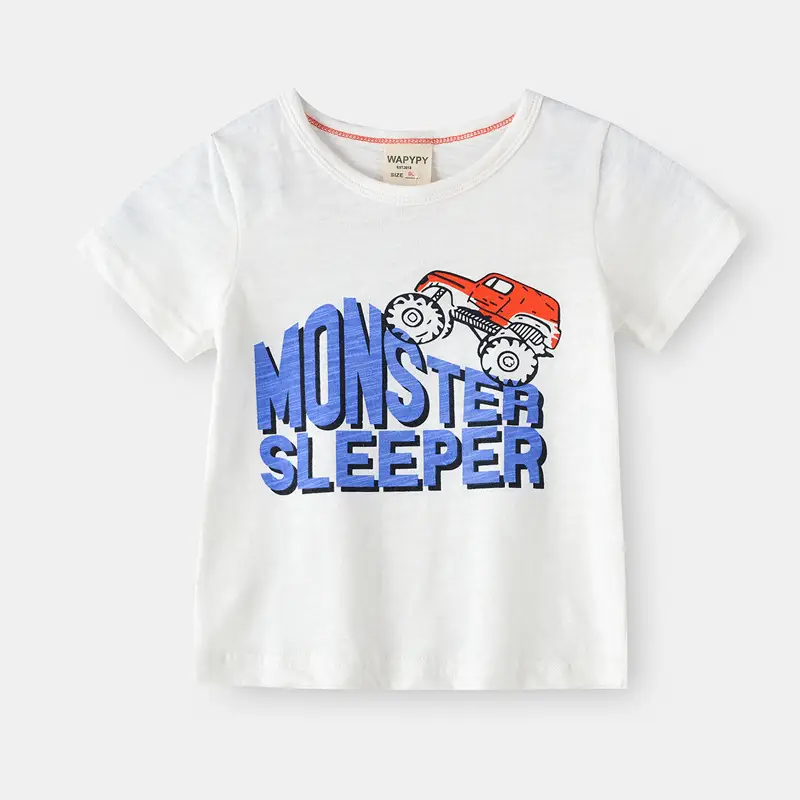 Kids Cotton T-Shirt Gray Marbled 2026 - Image 3