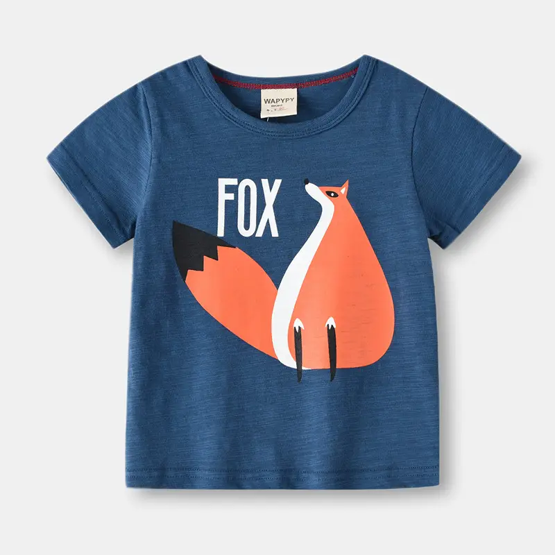 Kids Cotton T-Shirt Gray Marbled 2026 - Image 4