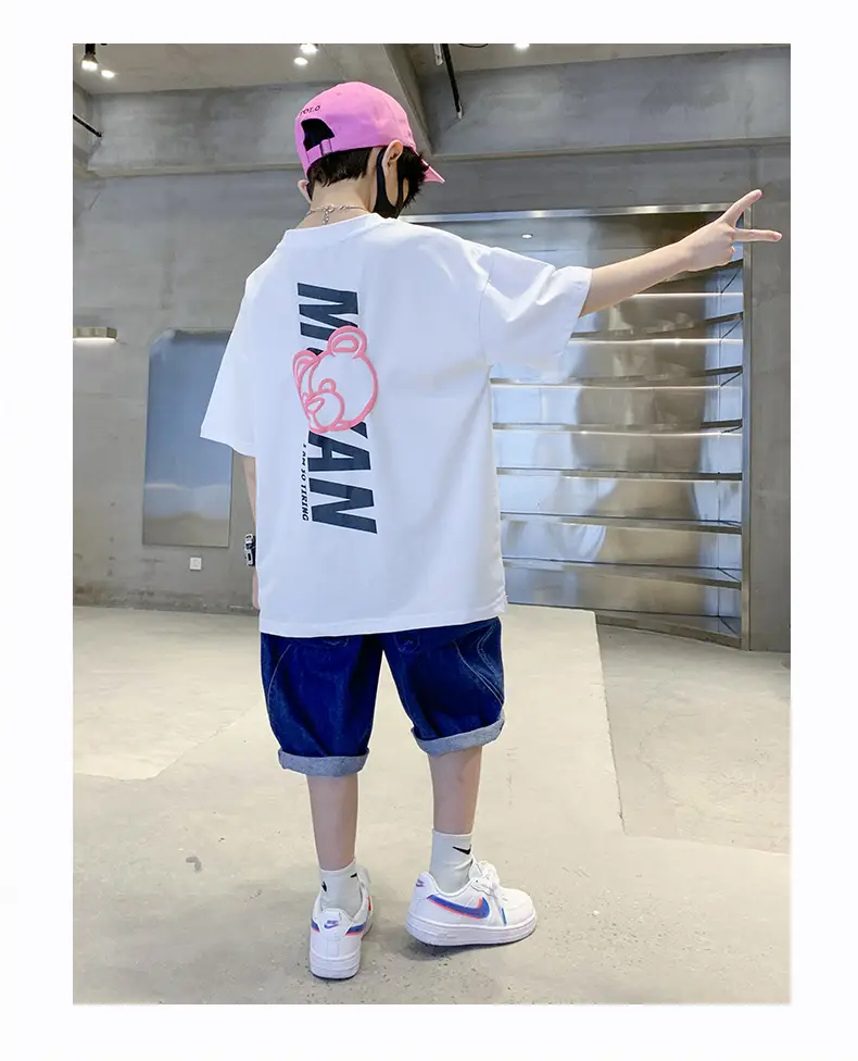 Kids Cotton T-Shirt Yellow Cartoon Print Summer Wear — feature 11