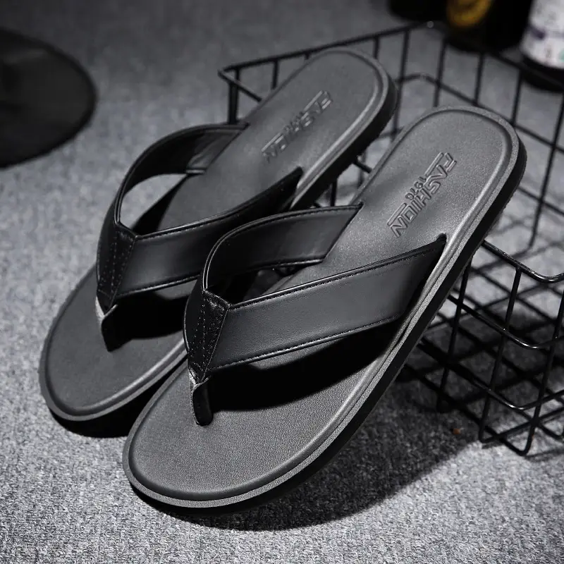 2022 Summer New Men's Casual Vietnamese Slippers Korean Fashionable Beach Flip-Flops Outdoor Fashion Sandals - Image 2