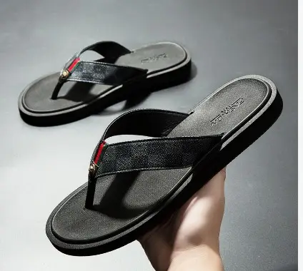 2022 Summer New Men's Casual Vietnamese Slippers Korean Fashionable Beach Flip-Flops Outdoor Fashion Sandals - Image 3