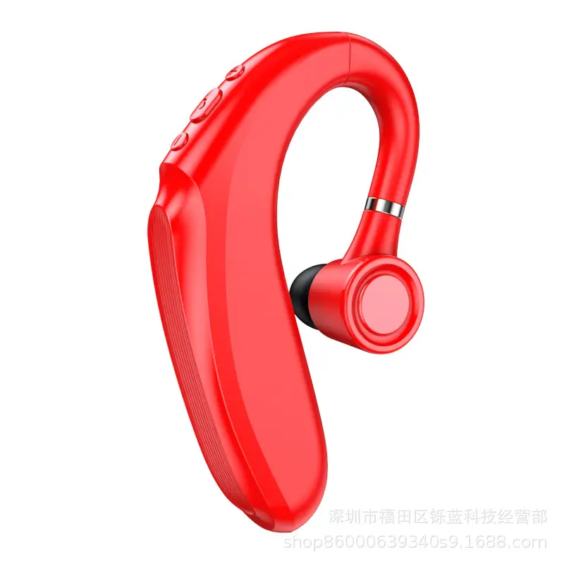 Blue Silicone Wireless Ear Hook Bluetooth Headset - Image 2