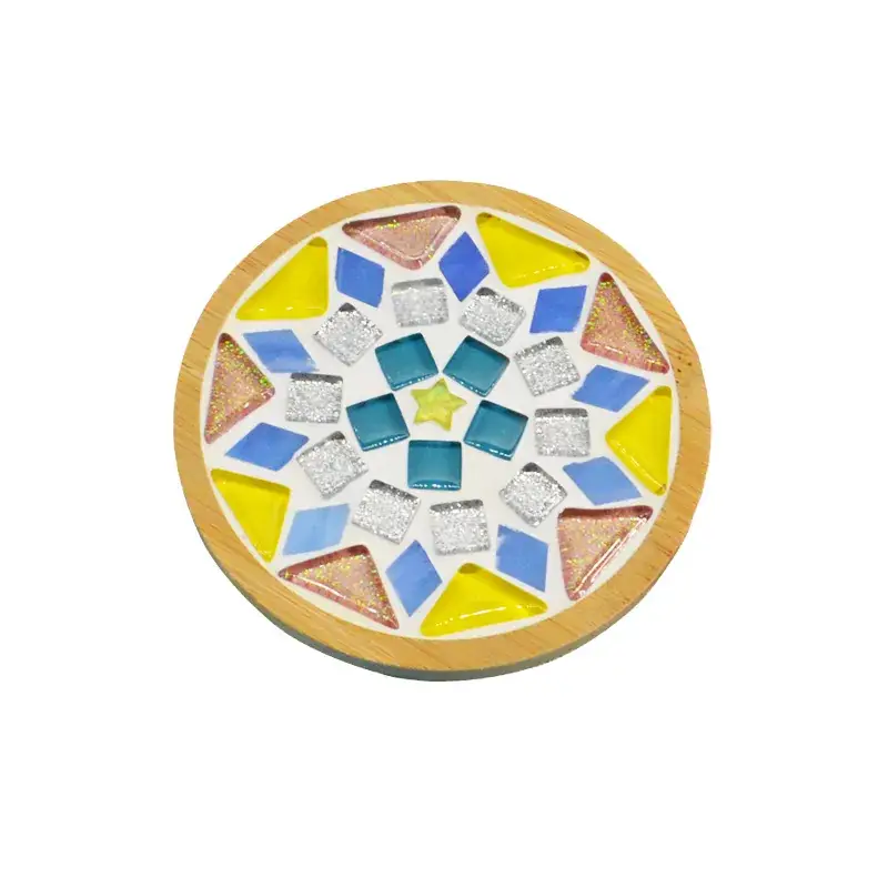 New Year's Mosaic Coaster for Kids DIY Collage Kit - Image 93
