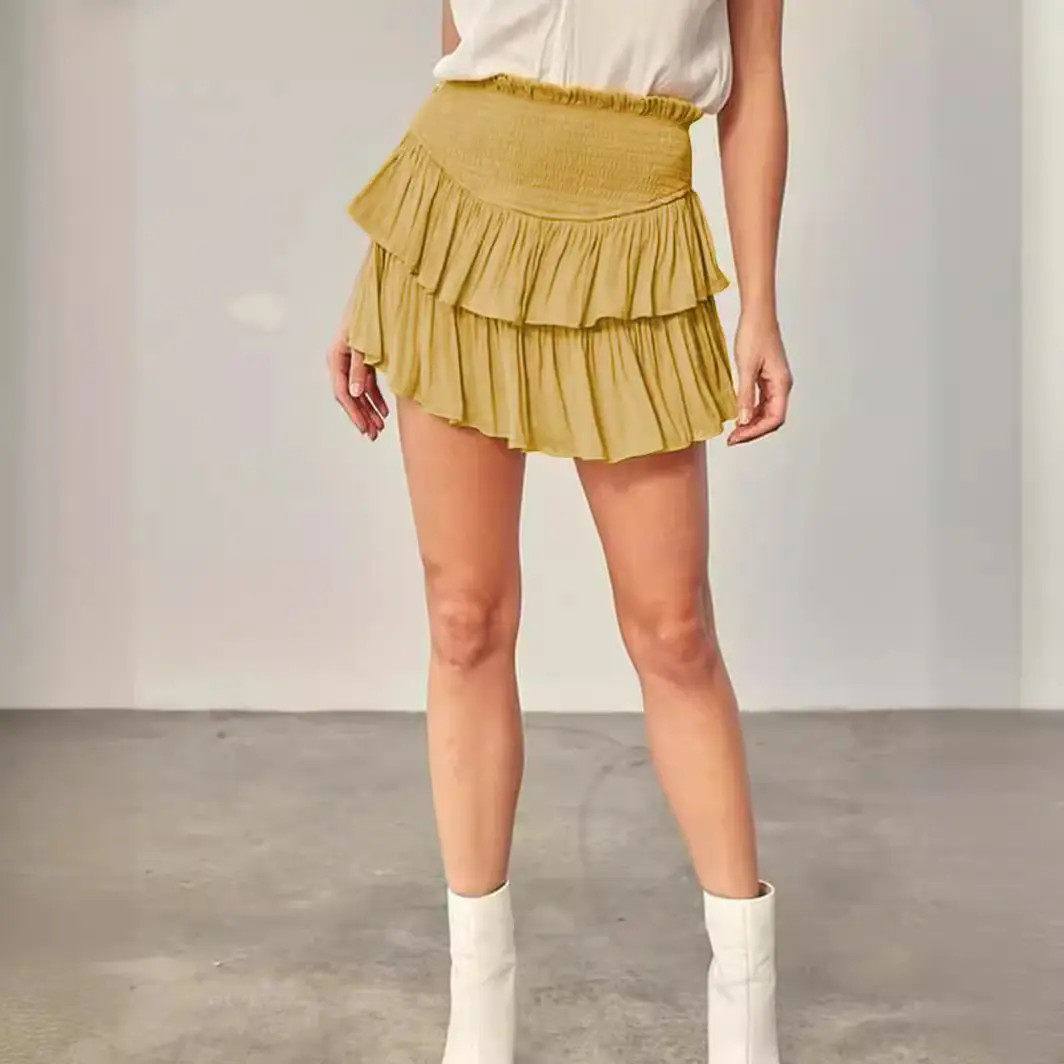 2025 Women's Cross-Border Summer Ruffled Skirt Set