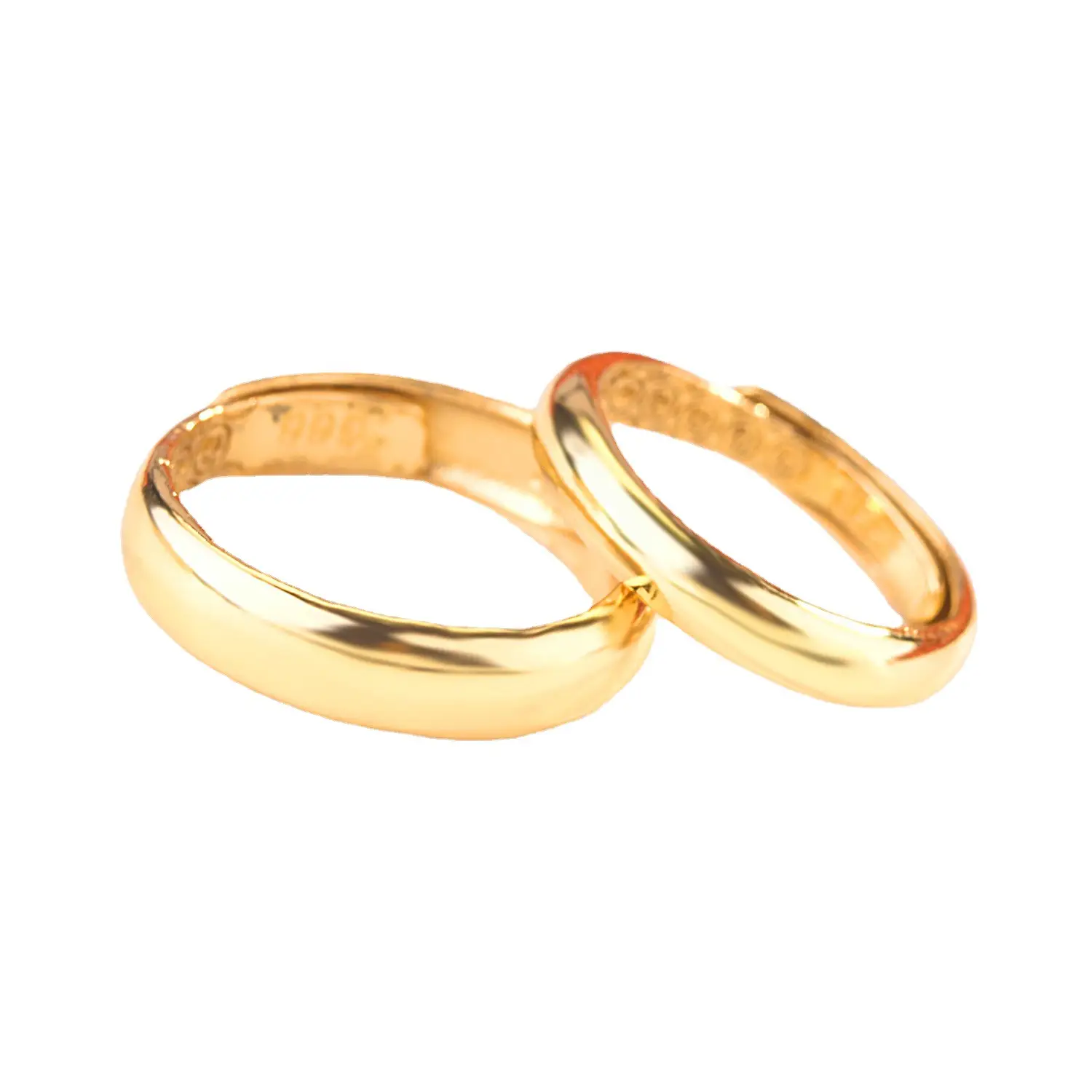 Golden 18K Wedding Rings for Women & Men