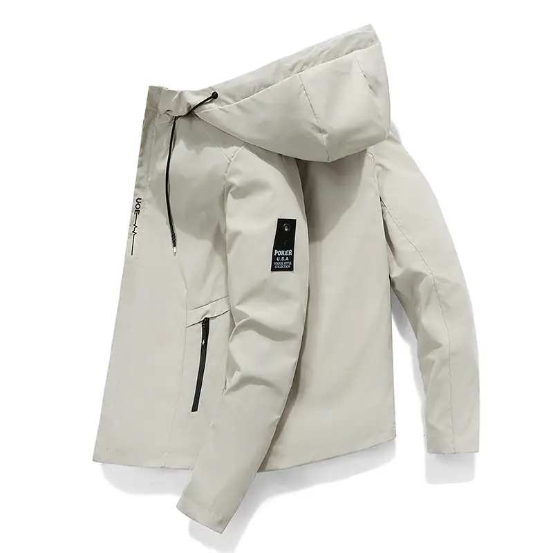 Dropshipping Jacket Men's Jacket 2024 Spring and Autum New Korean Style Casual Hooded Youth Men's Tops Trendy