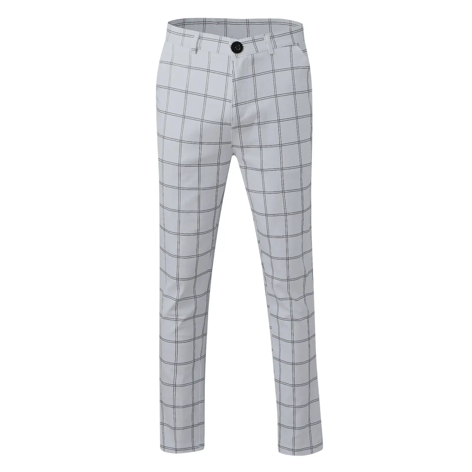 Men's Digital Print Slim Fit Pencil Pants Yellow Orange - Image 13