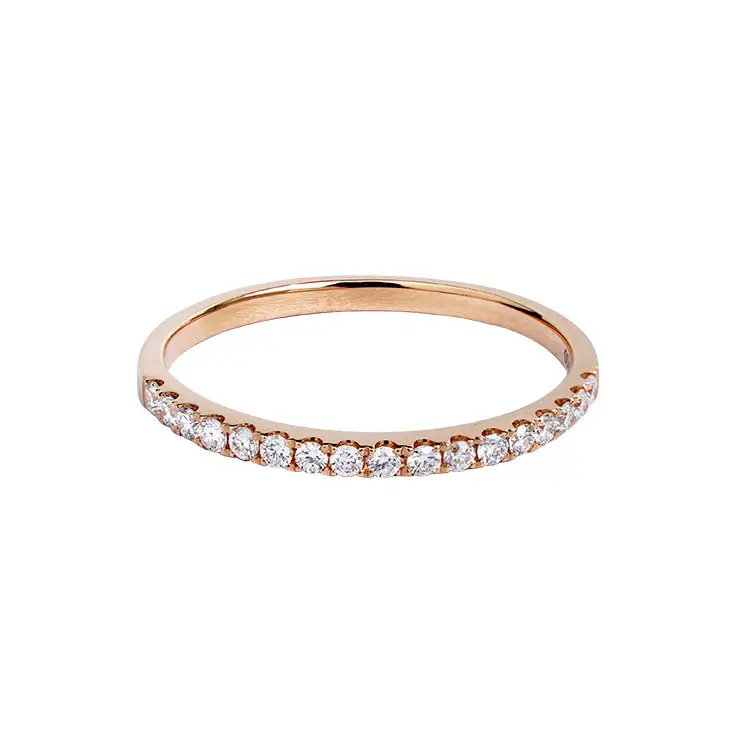 925 Silver Ring Gypsophila Moissanite Diamond Overlap