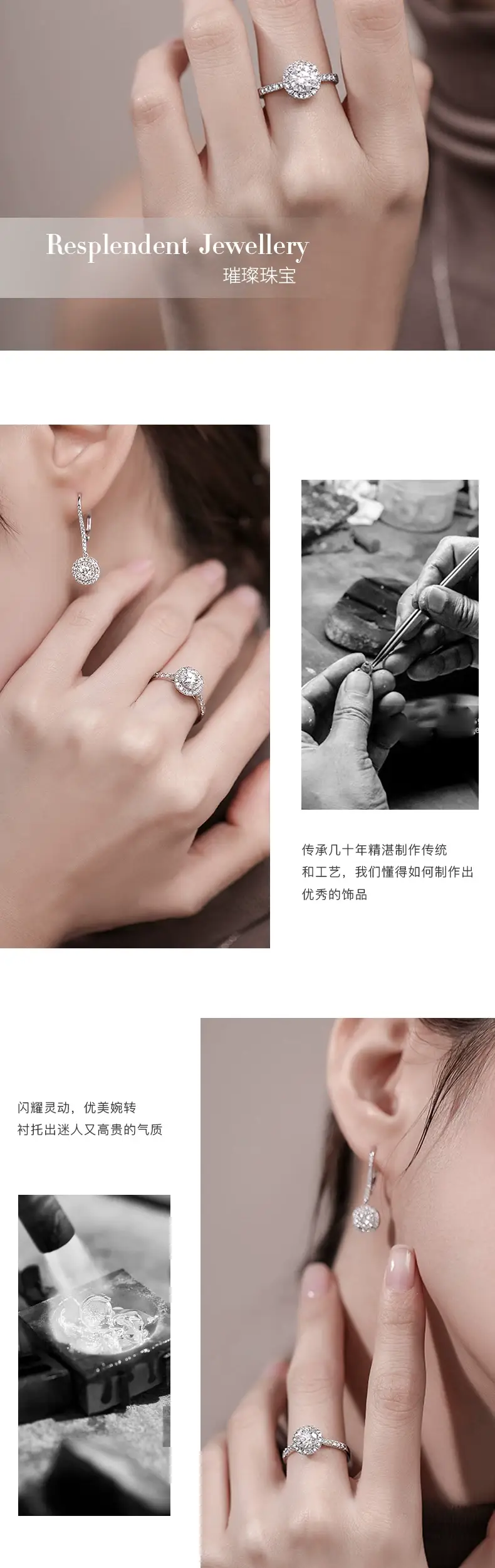 Clearance Fashion D-Crystal Ring for Men — feature 18