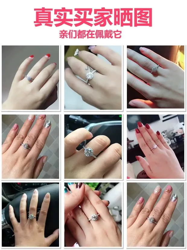 Clearance Fashion D-Crystal Ring for Men — feature 8