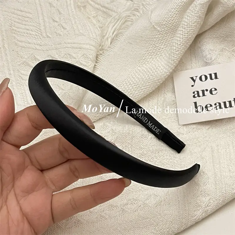 French Style Black Hair Hoop for Women - Image 2