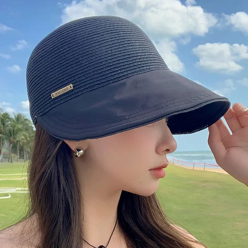 Women Straw Fisherman Hat Sunscreen Cap Small