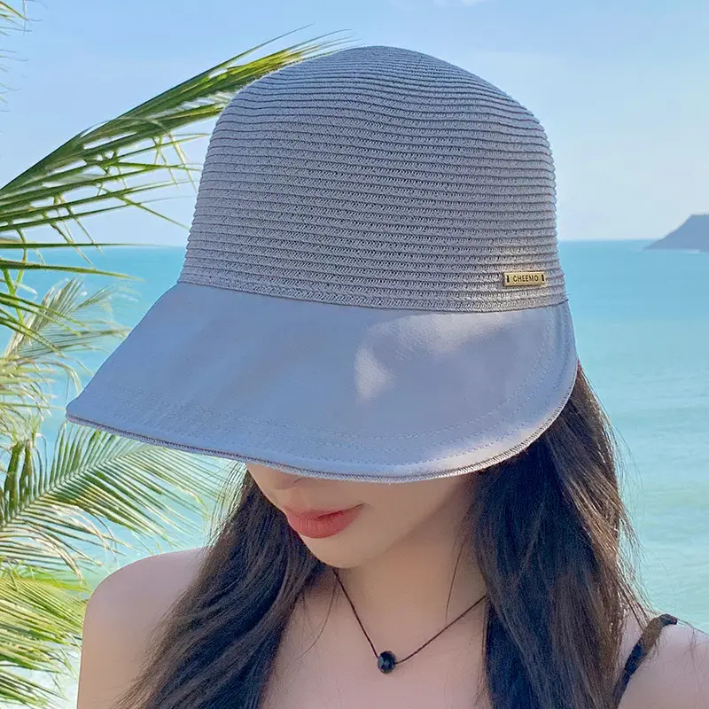 Women Straw Fisherman Hat Sunscreen Cap Small