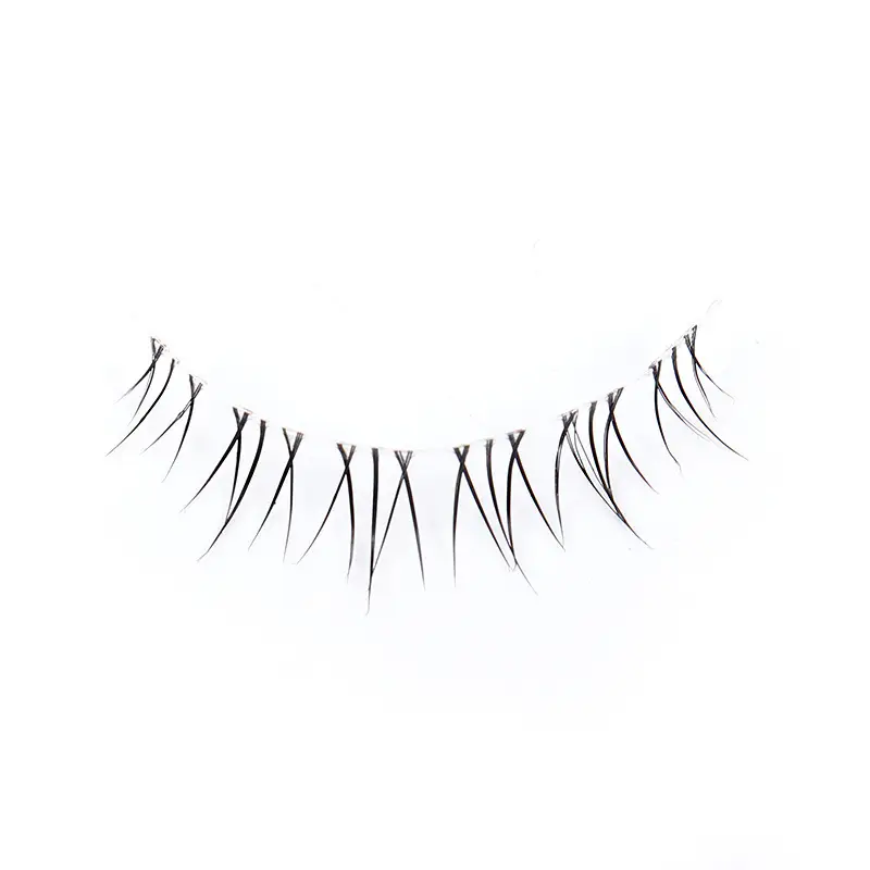 False Eyelash Set of 10 Pcs White Synthetic