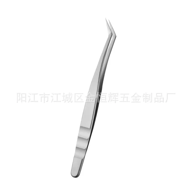 High Precision False Eyelash Tweezers Gold Feather - Image 2
