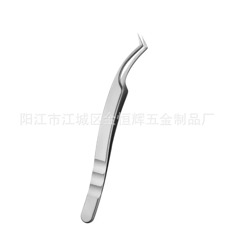 High Precision False Eyelash Tweezers Gold Feather - Image 4