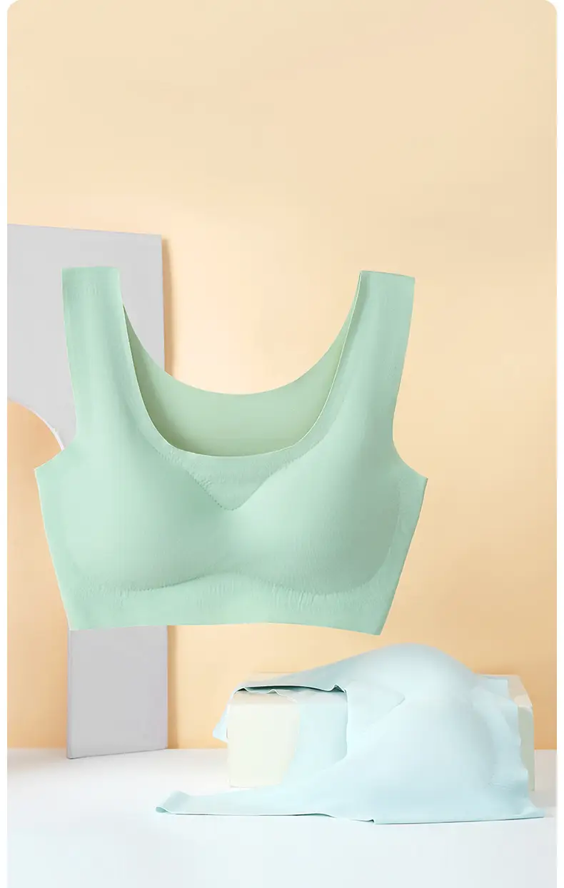 Seamless Intimates Women's Thin Bra Small Breast Push-Up No Rims Sports Sleep Vest Style Thin Summer Bra — feature 1