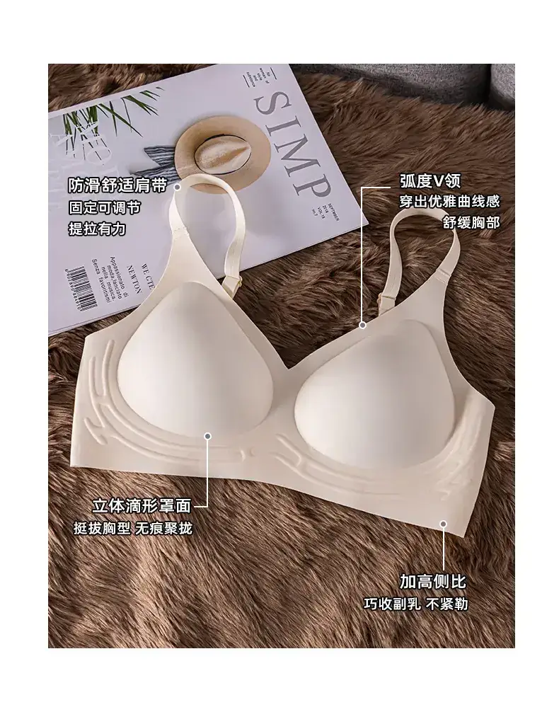 Women's Seamless Underwire Lifting Bra White — feature 3