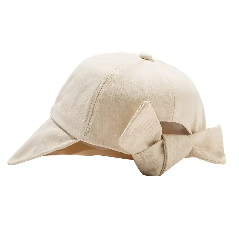 Women's Fisherman Hat Sunscreen Hat Bow Cap All Match - Image 8