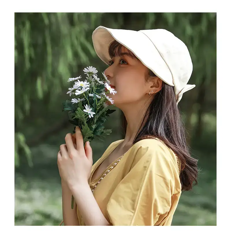 Women's Fisherman Hat Sunscreen Hat Bow Cap All Match — feature 12