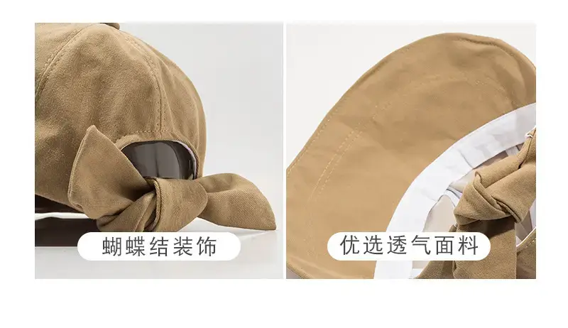 Women's Fisherman Hat Sunscreen Hat Bow Cap All Match — feature 7