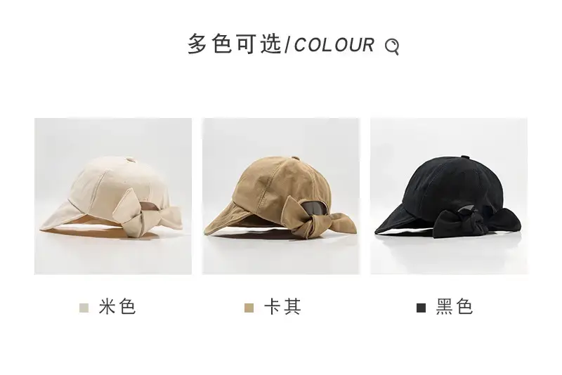 Women's Fisherman Hat Sunscreen Hat Bow Cap All Match — feature 8