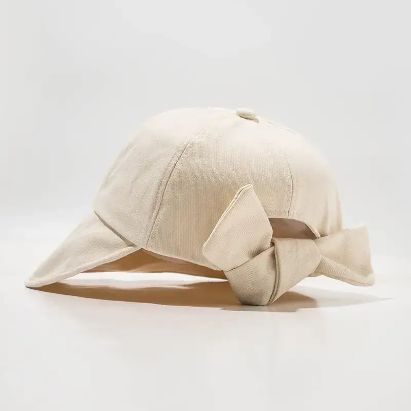 Women's Fisherman Hat Sunscreen Hat Bow Cap All Match - Image 3