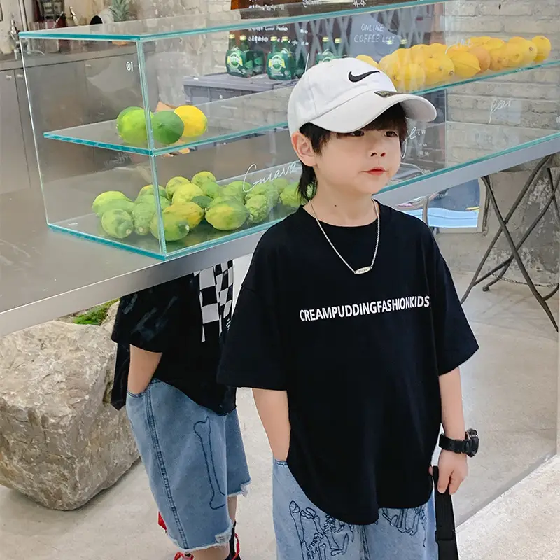 Boys Cotton Checkered T-Shirt Summer 2025 - Image 2