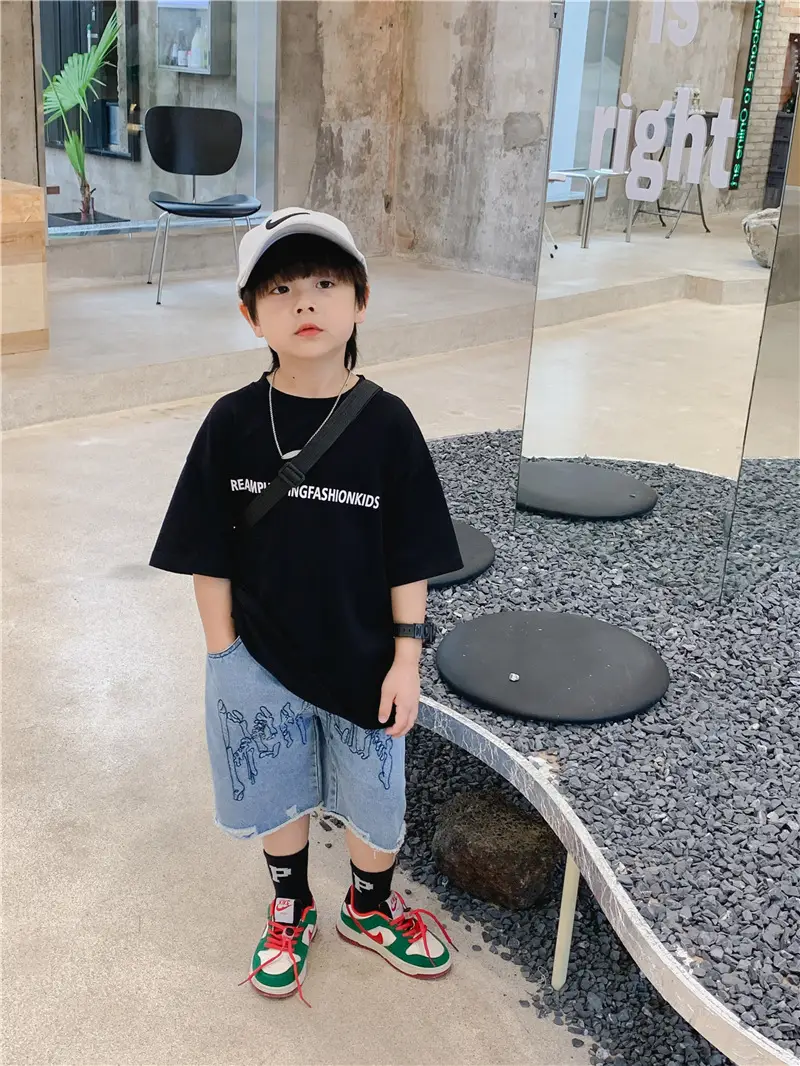 Boys Cotton Checkered T-Shirt Summer 2025 — feature 12