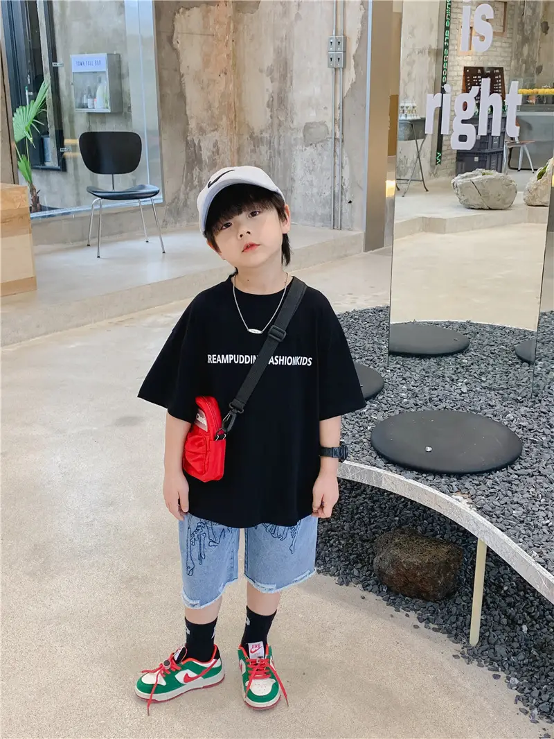 Boys Cotton Checkered T-Shirt Summer 2025 — feature 13