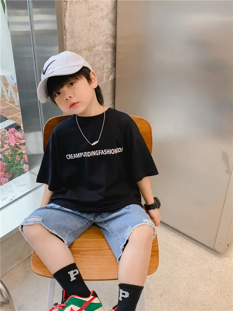 Boys Cotton Checkered T-Shirt Summer 2025 — feature 8