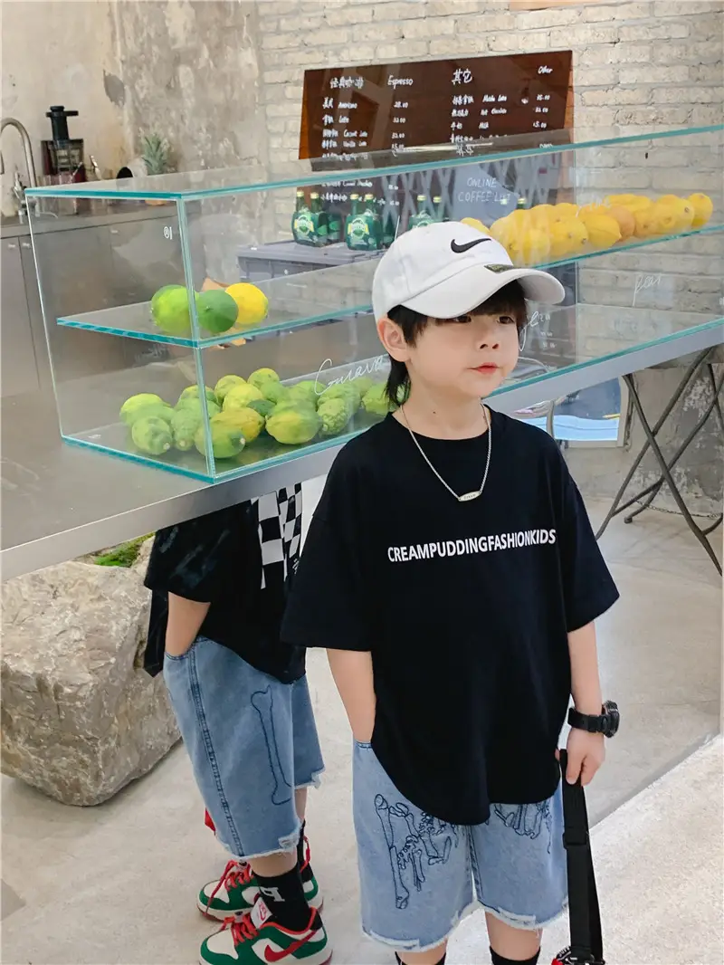 Boys Cotton Checkered T-Shirt Summer 2025 — feature 9