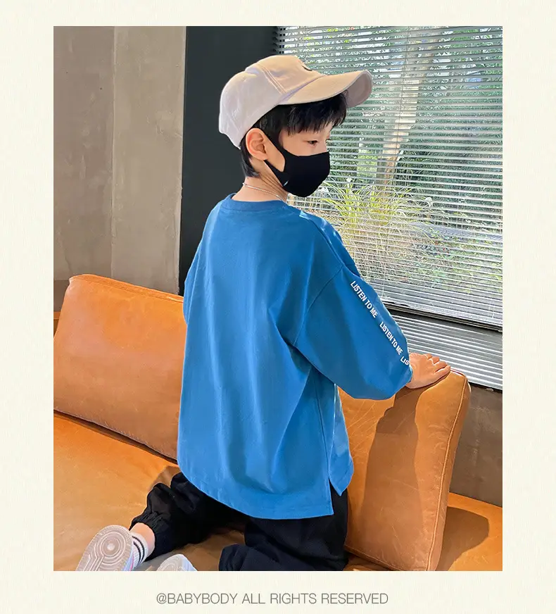 Children Long Sleeve T-Shirt White Cotton 2025 Spring — feature 10
