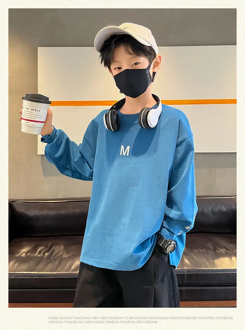 Children Long Sleeve T-Shirt White Cotton 2025 Spring — feature 11