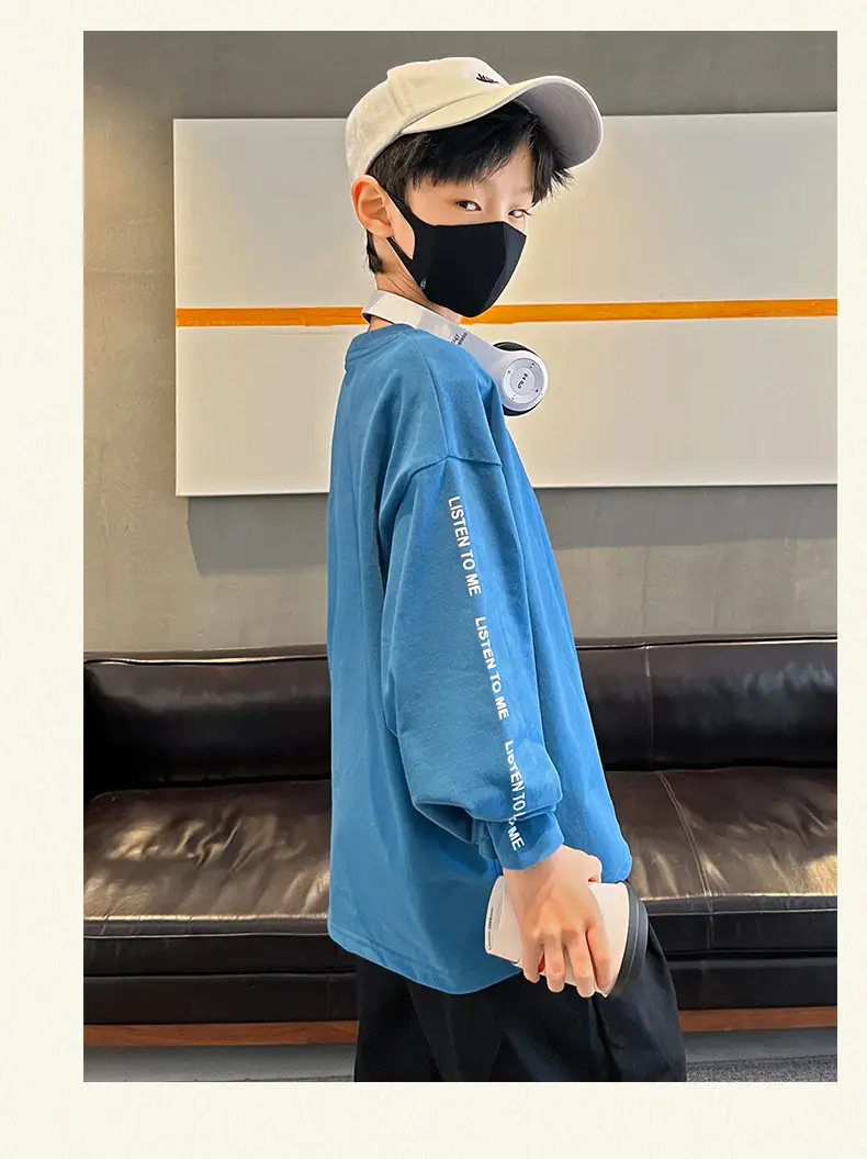 Children Long Sleeve T-Shirt White Cotton 2025 Spring — feature 12