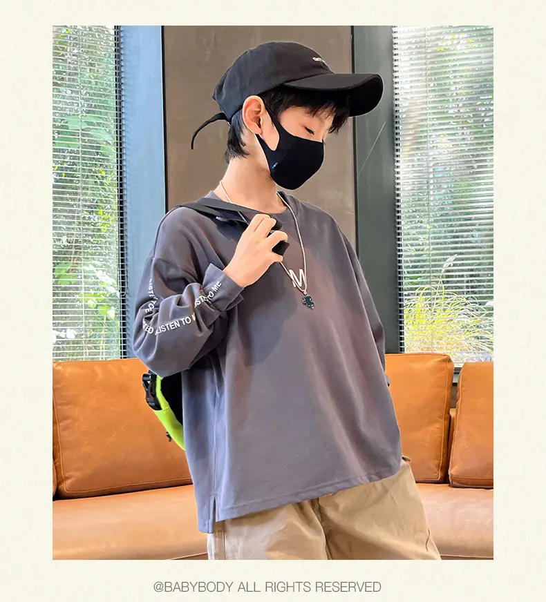 Children Long Sleeve T-Shirt White Cotton 2025 Spring — feature 18
