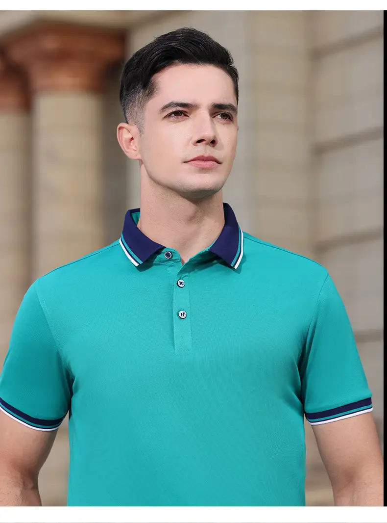 Men & Women Black Polo Shirt with Belt & Skirt Set — feature 21