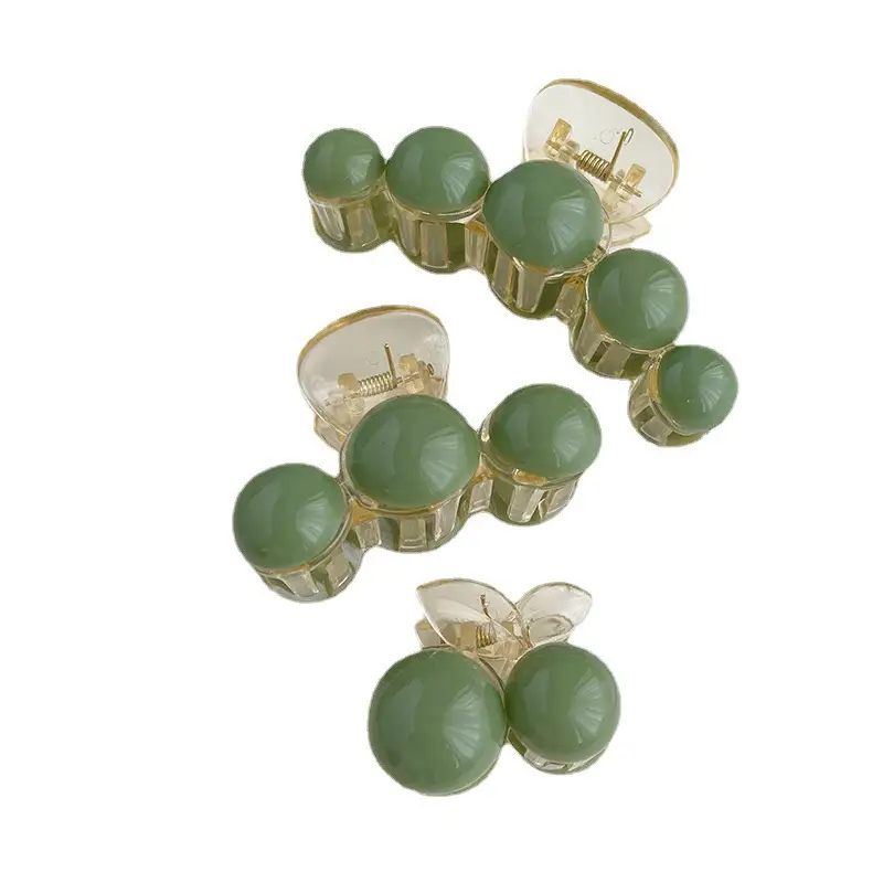 Acrylic Pearl Earrings Large Small Grab Clip Autumn Winter