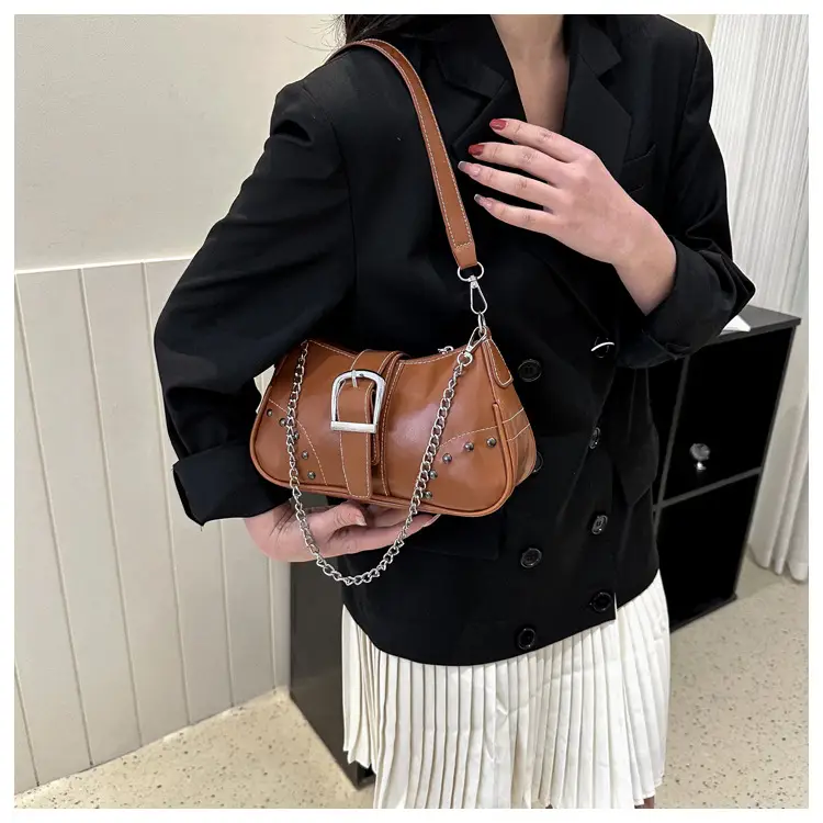 Retro Brown Leather Crossbody Bag for Women — feature 12