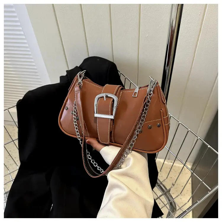 Retro Brown Leather Crossbody Bag for Women — feature 22