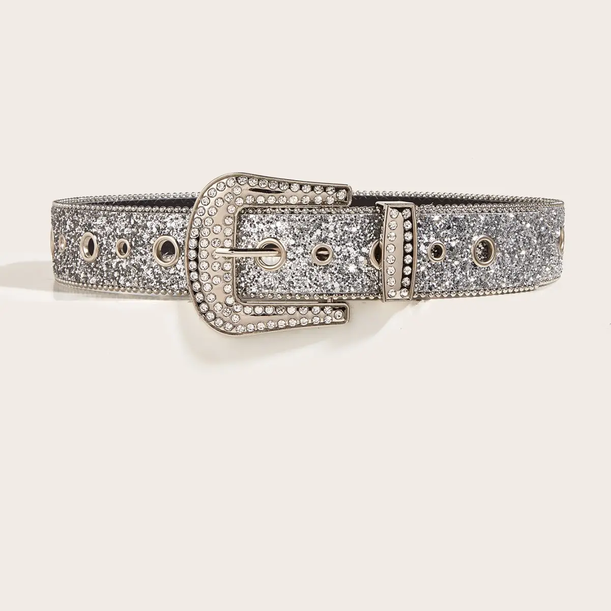 Rhinestone Wide Belt for Women European American Fashion - Image 3