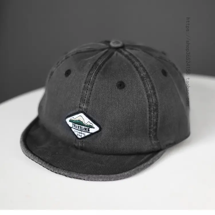 Japanese Trendy Short-Brim Cap Men Women Retro Hip Hop Baseball Cap - Image 5