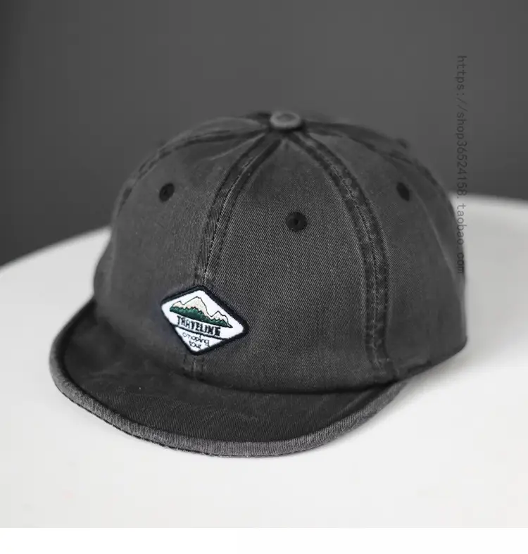 Japanese Trendy Short-Brim Cap Men Women Retro Hip Hop Baseball Cap — feature 4