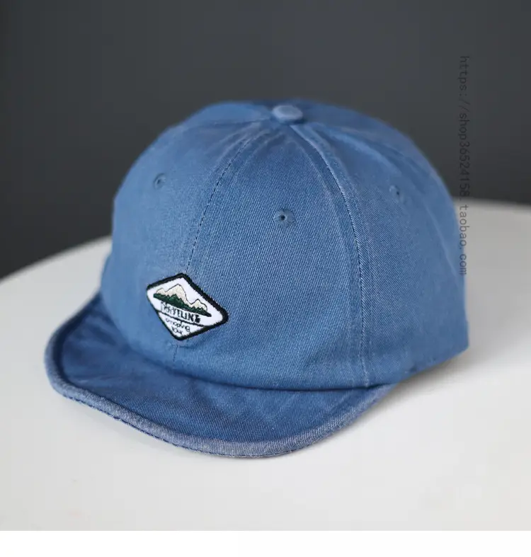 Japanese Trendy Short-Brim Cap Men Women Retro Hip Hop Baseball Cap - Image 2